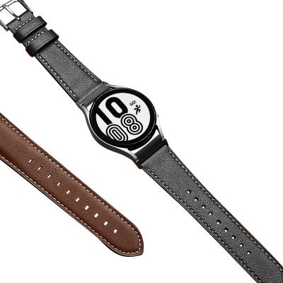 Κίνα 20mm δερμάτινη ζώνη ρολογιού για Samsung Galaxy Watch 4 Quick Release Αληθινή δερμάτινη ζώνη προς πώληση