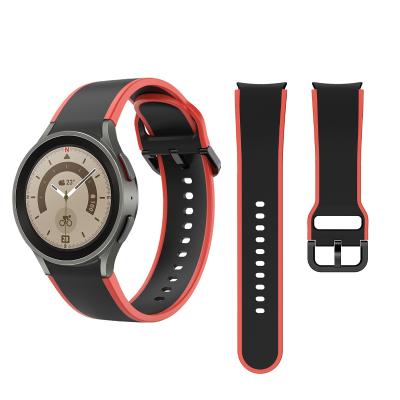 China Banda de relojes de silicona de doble cara para Samsung Galaxy Watch 5 40mm 44mm 3-7 días de entrega en venta