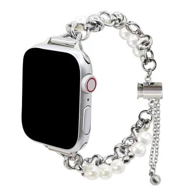 Κίνα Ιδιωτικό Mold IWatch 8 7 6 5 4 3 SE Fashion Pearl Belt Smart Watch Strap χωρίς ρολόι προς πώληση