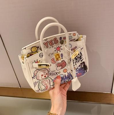 China Bag 2022 New Portable Bag Graffiti Bag Shoulder Bag New Handbag Handbag for sale