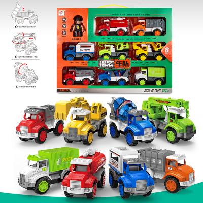 China Wholesale Rubbing Toy Factory Excavator Crane Dump Truck Vehicles Friction Construction Car Toy for sale