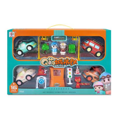 China Wholesale Plastic Friction Cartoon Toy Vehicles Inertia Mini Vehicle Toy Car For Children for sale