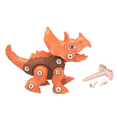 China Kid educational diy plastic animal toy to assemble dinosaur toys for kids 17*20*8cm for sale