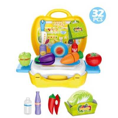 China Plastic manufacturers supply kitchen accessories vegetable toys food cutting game toy for sale