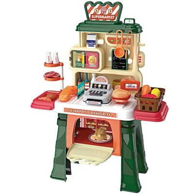 China Children's Play House Cooking Supermarket Table 51 Pretend Shopping Games Series Toys 50*25*65cm for sale