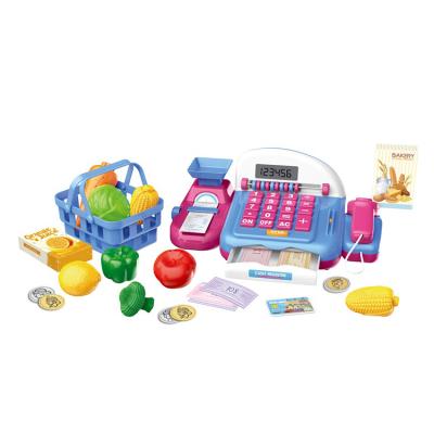 China Multifunctional Lightweight Healthy Calculator Register Toy Educational Kindergarten Pretend Game Cash Money Toys For Children 40*16.6*17.6cm for sale