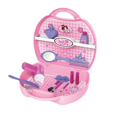 China 8317 Girl's Pink Cosmetic Toy Suitcase Beauty Disguise Game Educational Set 30*28.5*9cm for sale