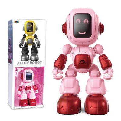 China Mini Sound Touch Feeling Smart Toy Alloy Speech Robots Die Cast Multiple Gesture Functions Cute Gifts Inductive Robot Toys for sale