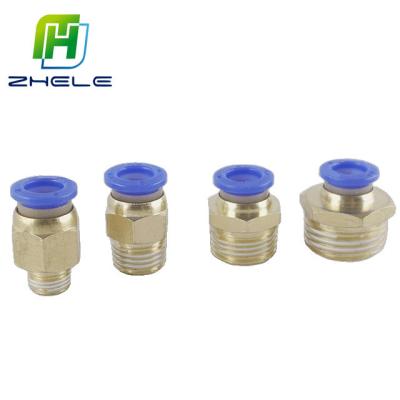 China Hotels High Quality Pneumatic System PC Series Fit Quick Coupling For Hose Connector Quick Screw Thread Pneumatic System Straight Joint for sale