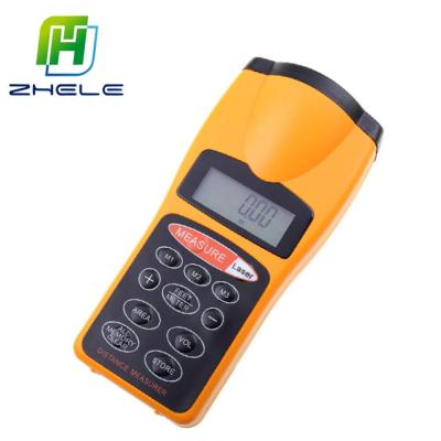 China Hot Sale LCD Display Distance Meter Ultrasonic Meter + Laser Indicator, Laser Distance Meter 9.4 x 6.5 x 1.3 inch 158*75*50mm for sale