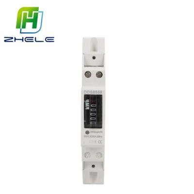 China Single Phase Electronic Energy Meter Rail Type 18*116*59 DDS8558 for sale