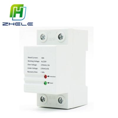 China New Single Phase Fully Automatic Over / Under Voltage Protection Delay Protector , Air Circuit Breaker ZH-PD40N for sale