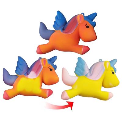 China As Picture/As Your Condition Factory Temperature Squishy Color Change Newest Unicorn Horse Animal Custom Squishy Toys Gifts for sale