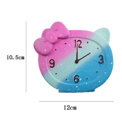 China Relaxing Toys Synchronize PU Squishy Foam Time Simulation Slow Rising Desktop Student Stress Relief Stationery Toys Gifts for sale