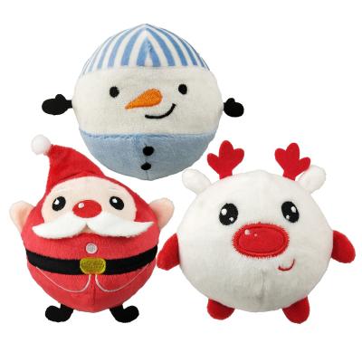 China 2019 New Christmas Santa Claus/Reindeer/Snowman Plush Toys Squishy Soft PU Foam Slow Rising Doll Stuffed For Kids Xmas Gift for sale