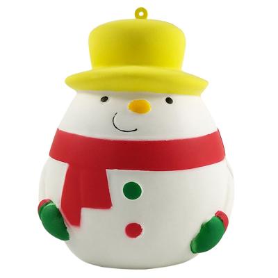 China As Picture /As Your Christmas Condition Factory New Snowman Christmas Gift Stress Ball Slow Rising Toys Wholesale PU Jumbo Squishy Soft Foam for sale