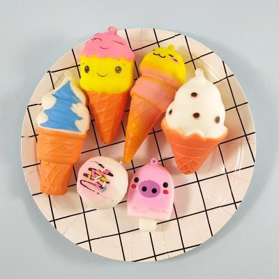 China Factory Wholesale 6pcs Set PU To Foam Slow Rising Squishy Toys Kawaii Food Shape Bread Cake Anti Stress Toys Squishy Mini Pack Set-6 for sale