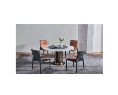 China Beech veneer + ebony low price type new rectangular round dining table with chairs for sale