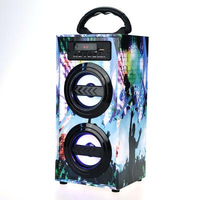 China Mini sound system 600mAh ibastek dolphin speaker, portable karaoke led crackle design bluetooth speakers for sale