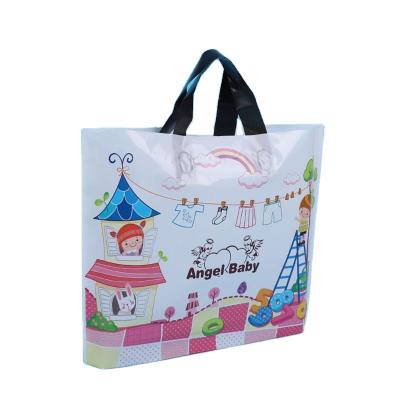 China Breathable Custom Printed Plastic Shopping Bag With Fashionable Design for sale