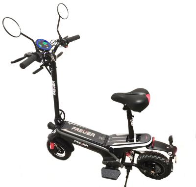 China New Fasuer 48V 500W Unisex Style 10 Inch With Mirrors And Lights Turning Electric Scooter For Adult for sale