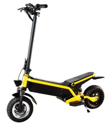 China Unisex 10 Inch 500w 48v12.5ah Two Wheel Disc Brake Foldable Front And Rear Patent Design Suspension Electric Scooter for sale