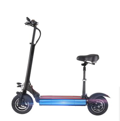 China Aluminum Alloy 48V10A Rear Tubless 500w EU Warehouse Motor Front and Rear Spin Lightweight 10inch Electric Scooter for sale