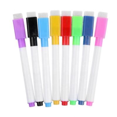 China Writing Smoothly 8 Colors Whiteboard Marker Pen Office School Art Marker Magnetic Erasable Stationery for sale