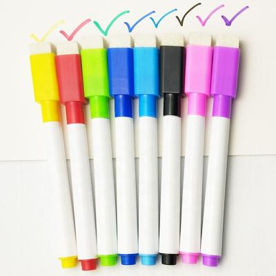 China Writing Smoothly at 8PCS Portable Durable Multifunctional White Board Markers Magnetic Whiteboard Pen for Kids Children Baby for sale