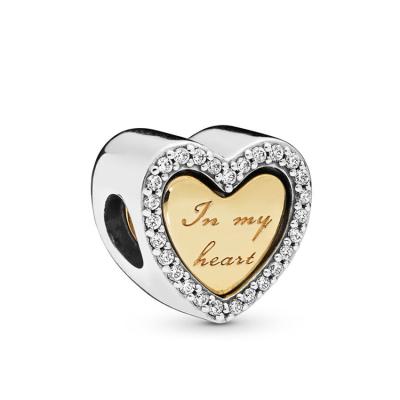 China Factory FASHION cheap 925 Sterling Silver to my heart charm beads for bracelets for sale