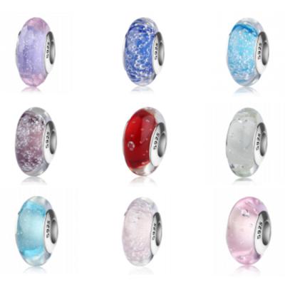 China For Famous Brand Bracelet Making High Quality 925 Sterling Silver Murano Glass Beads Charm Bracelet Jewelry Making for sale