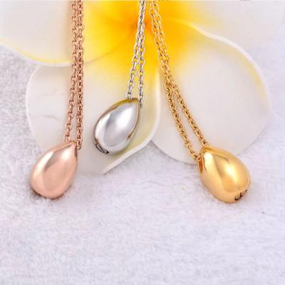 China CLASSIC Teardrop Urn Necklace 925 Sterling Silver Cremation Pendant Urn Jewelry for sale