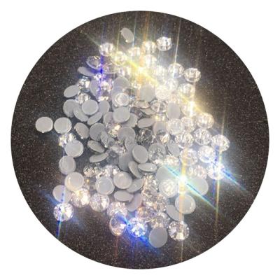 China Factory wholesale clear hot sale Yiwu edge glass crystal transparent ss10 bling the same cut fix hot flat back fake stones for sale