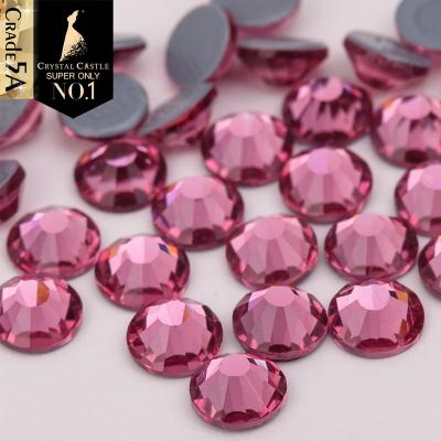 China Bulk Sale 1440Pcs Clear Edge Around Flat Back Rhinestone Art Rhinestone Glass Crystal Rhinestone Hotfix Shape Aluminum Back Nail for sale