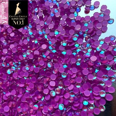 China New Arrival Shiny SS6 Color High Quality Neon Colors Flat Back Glass Nail Crystal In Stock Rhinestones Hotfix Rhinestones No for sale