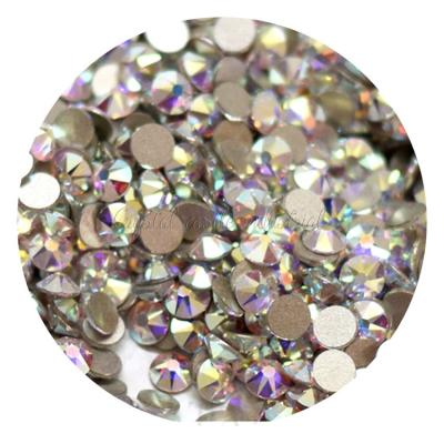 China Hot sale 16 edge/No newcomer extremely shiny/thin scratch edge/No cut facets flat back SS16 hotfix rhinestone nail crystal stone glass rhinestone no for nail for sale