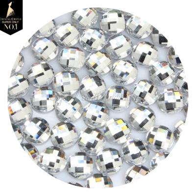 China Wholesale Factory Price Flatback DIY Jewelry Making Chessboard 2035 Circle 6MM Round Loose Crystal Synthetic Diamond for sale