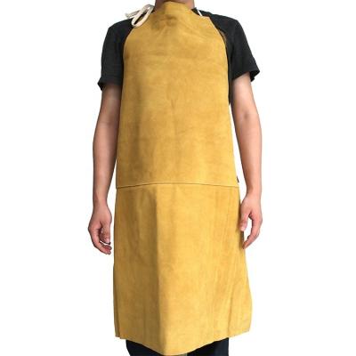 China Factory Supply Flame Retardant Safety General Purpose Working Leather Welding Apron for sale