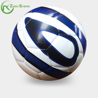 China Hot Selling Customized Football Leather And PU Foam Soccer Ball ZHENSHENG Logo Printed for sale