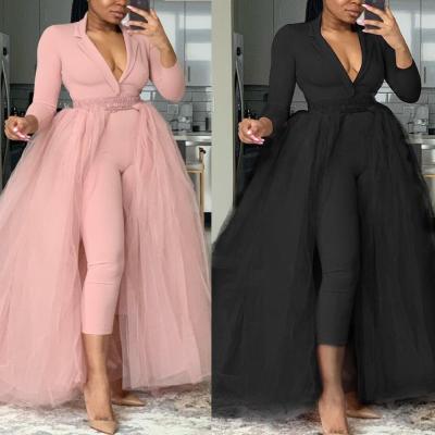 China WOW2256-Women's Breathable Clothing In Solid Color Mesh Two Piece Outfits Set Current Fashion Plus Size Women's Sets for sale