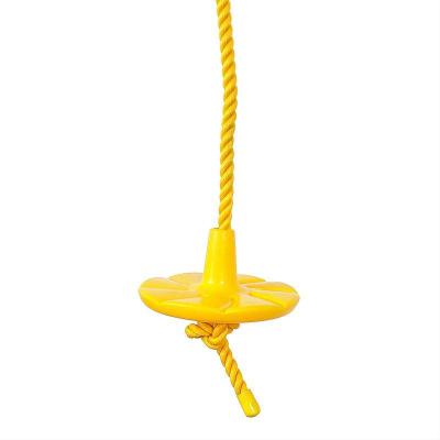 China 3-12years garden kids plastic rope hanging climbing chair rope tree swing disc for sale