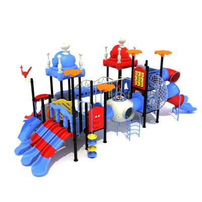 China 3-15 Years Children LLDPE Plastic Material Outdoor Kids Slide Swing Set With Jungle Gym for sale