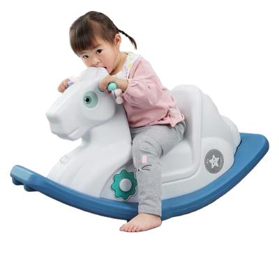 China 2021 New Arrived Cute Wholesale Cheap Rocking Horse Kids Eco-friendly Indoor Game for sale