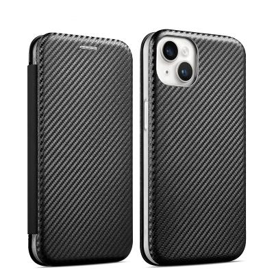 China Best-selling Carbon Fiber Shockproof Design High-end Private Model Amazon Mobile Phone Wallet Case For 7 8 Pro Max for sale