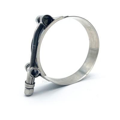 China Industry Super Power Pipe Clip General High Pressure T-bolt Heavy Duty Pipe Clamp for sale