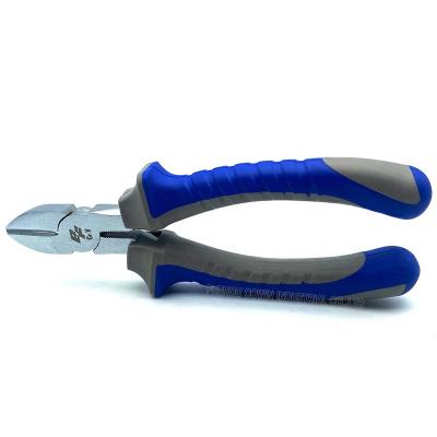 China MULTI FUNCTIONAL Professional CrV Cutting Pliers 8inch Diagonal American Style Side Pliers With Nickel Plated Bead for sale