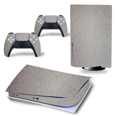 China PVC Leather Decals Peel Sticker Cover For PS5 Console For Dual Sense Controller Wrap for sale