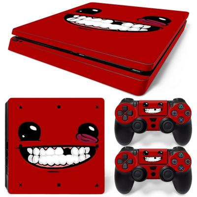 China PVC for ps4 slim skin sticker console decal for playstation 4 slim controller stickers for sale