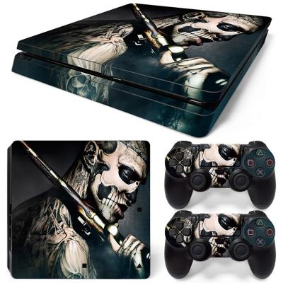 China PVC Vinyl Sticker for PS4 Slim Console Controller Skin Decal for sale