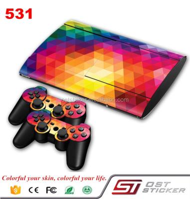 China SuperSlim PVC For PlayStation 3 Skin Stickers PVC For Console 2 Pads for sale